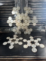 Vintage Capiz Shell Mid Century Hanging Coastal Decor