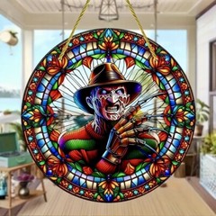 Suncatcher Stained Acrylic Flat 2-D 8” Freddy Gift