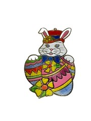 Vintage Easter Vinyl Plastic Suncatchers Decor New Design Inc (lot of 8)