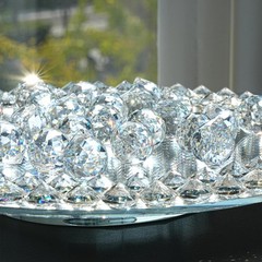 HDCRYSTALGIFTS Crystalsuncatcher 24pcs Clear Crystal Ball 20mm, 20mm