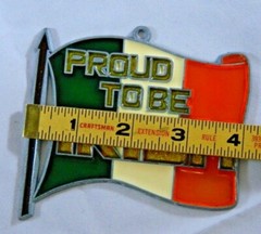 PROUD TO BE IRISH Flag Sun Catcher Ornament St Patrick’s Day Window Decoration