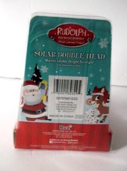 Solar Powered Rudolph The Red Nosed Reindeer Bobble Head