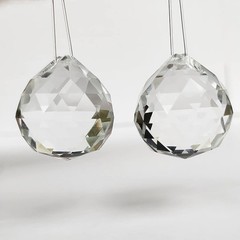 20 Pack Crystal Prism Balls for Feng Shui, Window Suncatcher, 20mm