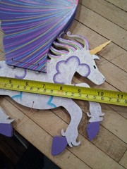 Handmade XL Pegasus Unicorn Wooden Mobile Kinetic Fantasy Decor