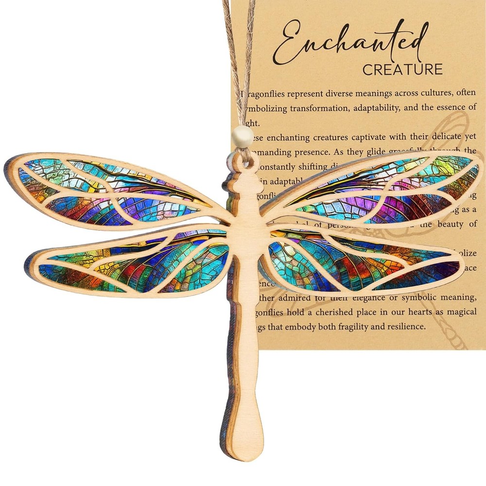 Dragonfly Gifts for Women, Dragonflies Decor Suncatcher Effect, Dragon Fly Stain