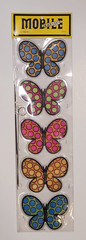 Vintage Otagiri Butterfly Mobile Blacklight UV Japan Wall Decor NOS Single Unit