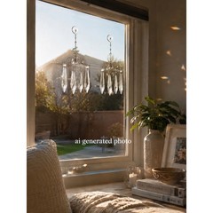 Clear Crystal Chandelier Suncatcher Prism Hanging Window Decor Whimsical Set 2