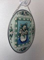 Joan Baker Suncatcher Haint-Painted Stained Glass 5×7 “A Grandmother’s Love”