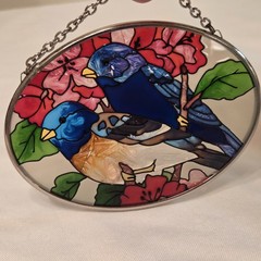 Unbranded Bluebird Suncatcher Oval READ Description