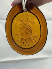 Gold Glass pineapple Hanging Window Light Catcher