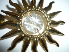 Mascot Austrian Crystal 24k Gold Plated Crystal Delight Sunburst Suncatcher