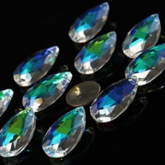 AB Rainbow Crystal Lamp Prism Chandelier Pendant Decor Christmas Suncatcher 20Pc
