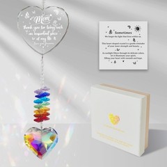 Unique Crystal Suncatcher for Sister’s Birthday | Heart Window Decor