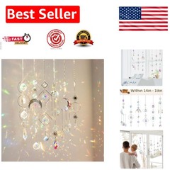 6-Piece Crystal Suncatchers Set – Rainbow Maker Decor for Home & Garden Elegance