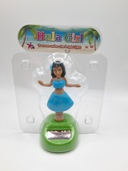New Solar Powered Dancing Hula Girl ~ Blue Car Hula Dancer