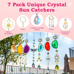 168 PCS DIY Sun Catchers Making Kits Craft for Adults,Crystal Suncatcher Indoor