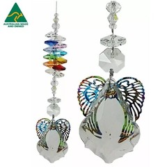 Angel crystal suncatcher chakra fengshui car mirror suncatchers handmade in Au