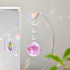 Linyalmy Grief Gifts For Women40Mm Crystal Suncatcher 9-Inch Silver Stand A