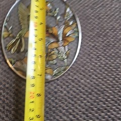 Set Of 4 Hand Painted Glass Suncatchers 4 To 7″ Tall Birds