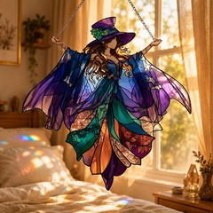 Stevie Nicks Acrylic Suncatcher Fleetwood Mac Art, Hallween Window Hanging