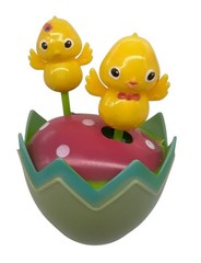 Solar Powered Yellow Chicks Easter Egg Motion Movement 2018 – CLB