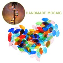 443 Pcs Leaf Glass Mixed Shapes Mosaic Tiles Moasic Pieces Art Disc