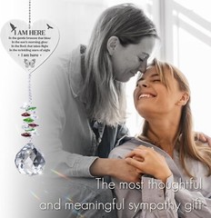 Memorial Clear Crystal Ball Suncatcher Sympathy Gift Loss Of A Loved One Bx 1