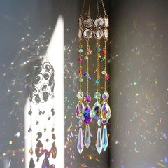 NEW 14.5/17” Length Crystal Suncatchers, Hanging Crystals Sun Catcher w