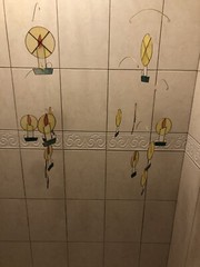 Vtg Set of 2 Capiz Shell 7 Candle Mobiles