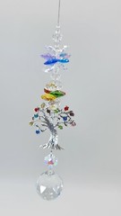 Large Rhinestone Tree Of Life Crystal Suncatcher, gift, rainbow suncatchers AU