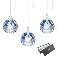 Crystal Prism Ball Window Suncatcher Rainow Maker 30mm/1.18 Inches With Chain Fo