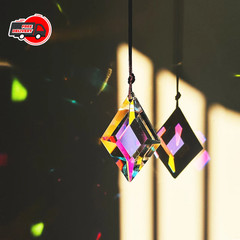 2pcs Diamond Crystal Sun Catcher Rainbow Prism Light Maker Window Decor – NEW