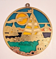 Florida Sailboat Suncatcher 4 5/8″ dia.