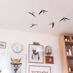 Flying Swallows Birds Nursery Baby Mobile Hanging Room Home Décor Kids Gift