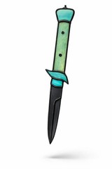 Authentic Stained Glass Knife Suncatcher