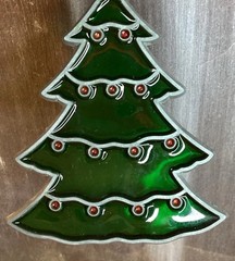 Christmas Stained Glass Suncatchers 9 Vintage Holly Bells Tree Candle Cat Santa