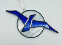 Stained Glass Bird In Flight Sun Catcher