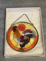 Vintage Glass Suncatcher Ruster and Sun Glass Boho Spring Farm House By AMIA E.C