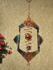 Copper Wind Spinner Handmade Illusion Spiral 50mm Yard Art Home Decor (original)