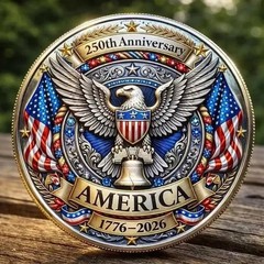 3D Print Coin US 250th Anniversary National Commemorative