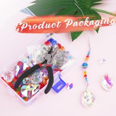 500PCS Sun Catcher Kits for Adults Crystal Beads for Suncatchers DIY Suncatch…