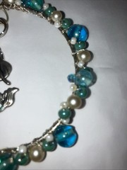 Mermaid Sun-catcher Charm Window or Mirror Charm Glass Beads Handmade