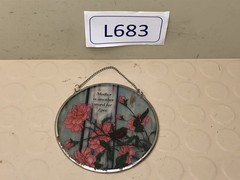 MOTHER is another word for Love Round SUNCATCHER “STAINED GLASS LOOK” COTTAGE