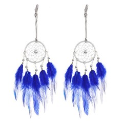 2pcs Dream Catchers with Crystal Beads Wall Decor for Decoration, Dark Blue