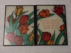 1981 Yorkraft Inc. A Mother Is Loved In A Special.. Double Pane Glass Suncatcher