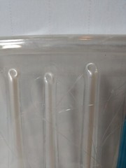 9 Hand Blown Glass Teardrop Icicle Ornaments 6″ 5″ 4″ Green Blue Pearl