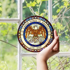 250th Anniversary United States Stained Glass Suncatcher