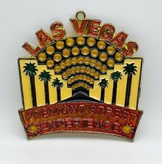 VTG Las Vegas Sun Catcher Fremont Street Palm Trees Gold Tone Metal Multicolor