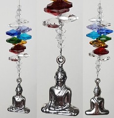Mixed Chakra Suncatchers, wholesale crystal suncatcher gifts. Made in Australia