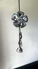 Crystal Flower Sun Catcher Christmas Decor Car Mirror Charm Czech Crystal Gift
